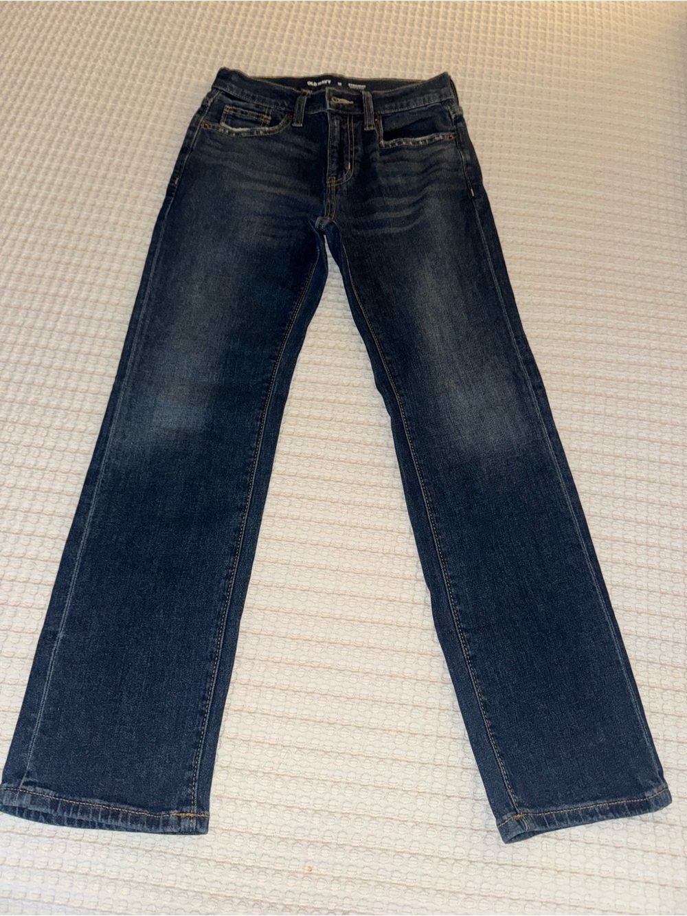 Old Navy straight leg built in flex adjustable waist jeans in size 10 boys